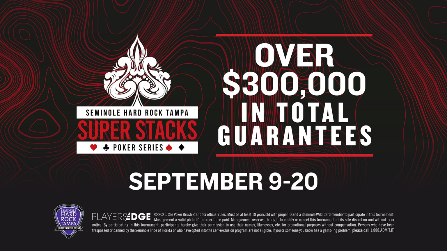 2021 September Super Stacks Schedule | Seminole Hard Rock Tampa Poker