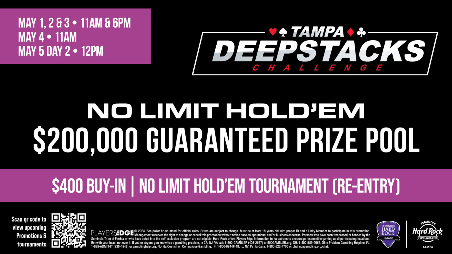 2024 May Deep Stack Challenge Chip Counts Through Flight F Seminole